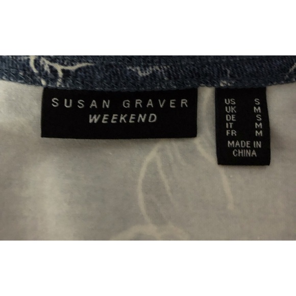 Susan Graver Weekend Printed Modal Tunic Size S - Picture 5 of 5